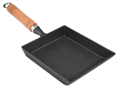 Image de Solidchoice - Poêle à tamagoyaki en fonte - Idéale pour les œufs et les crêpes