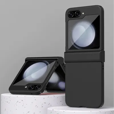 Obrázek produktu pro Pouzdro pro Samsung Galaxy Z Flip 5 Matné tvrdé PC, nárazuvzdorné pouzdro s ochranou pantu černé