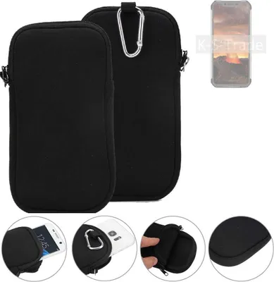 Produktbild von K-S-Trade Neopren-Hülle Handyhülle kompatibel mit Blackview BV9600E Schutzhülle Neoprenhülle Sleeve Schutz-Hülle Gürtel Tasche Case Holster