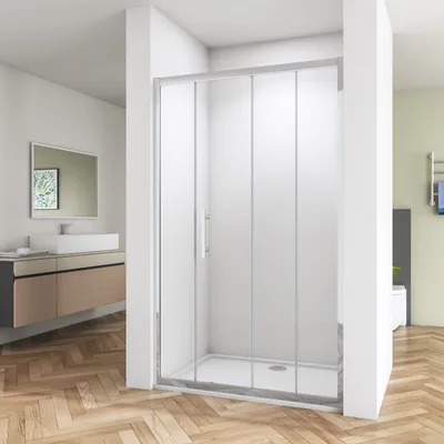 Produktbild von 140x190cm Duschkabine Duschabtrennung Schiebetür Gleittür 8mm Nano Sicherheitglas