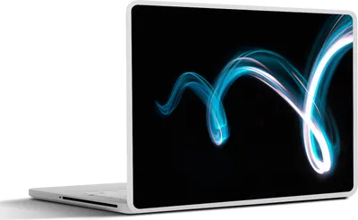 Produktbild von MuchoWow® Laptop Aufkleber Sticker Cover Hell - Blau - Abstrakt 25x18 cm - Laptop-Deko