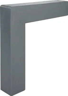 Produktbild von QUEST PVC Seitliche Abdeckung für Treffenstufen, Außenelement, Z1, dunkelgrau