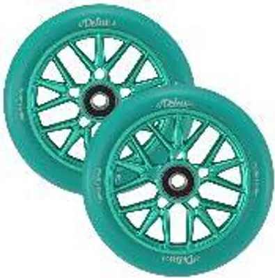 Obrázek produktu pro Kola na koloběžku – 120 mm – Delux – Teal/Teal – Blunt Scooters