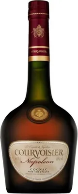 A bottle of Courvoisier Napoleon Cognac.