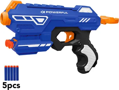 Produktbild von TechKidz, Pfeilpistole Schaumstoff - Shotgun, Blau