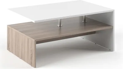 Produktbild von Vicco konferenčný stolík Amato, 90 x 60 cm, biela/Sonoma