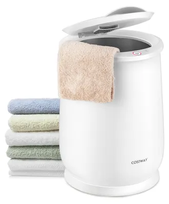 Produktbild von GIANTEX 21L Handtuchwärmer, Towel Warmer, automatischer, Schnellheizung, tragbares Handtuch Wärmegerät, elektrischer Handtuchtrockner Eimer