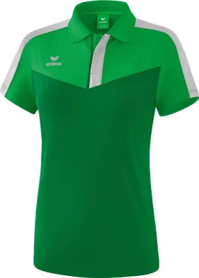 Produktbild von Erima Squad Poloshirt Damen - Fern Green / Smaragd / Silver Grey  | Größe: 42