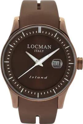Produktbild von 0600BNNW-BNWSIN Italy Herrenuhr Island braun Ref. 0600 Locman