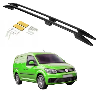 Obrázok produktu pre Strešné lyžiny VOLKSWAGEN CADDY SHORT STANDARD 2003-2020 ČIERNA
