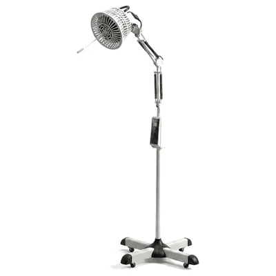Produktbild von LIROMA® TDP-Lampe 607A, Infrarot-Wärmelampe 300 Watt mit Mineralplatte, 33 Mineralien, Timer 30/60/90 Min., höhenverstellbar bis 160 cm, auf Rollen