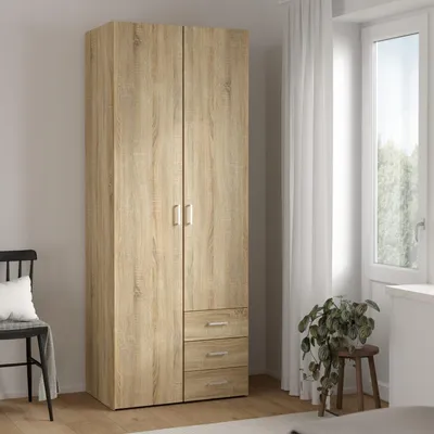 Image de 10629 Armoire SPACE Armoire à portes Chêne structuré