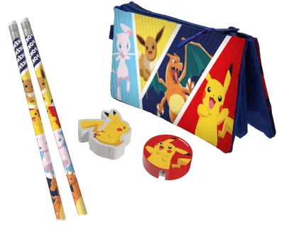 Produktbild von Pokémon – Schrein-Set mit dreifachem Federmäppchen – 5 Stück