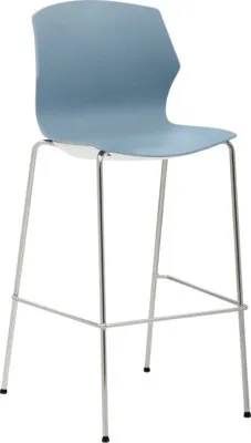 Produktbild von Barstuhl Mayer Sitzmöbel 1160 52 x 57 x 110 cm Stahl,Kunststoff blau
