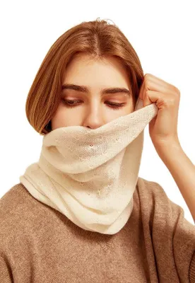 Produktbild von Prettystern Damen Kaschmir-Wolle warm Loop strick Schal Herbst Winter Cashmere S