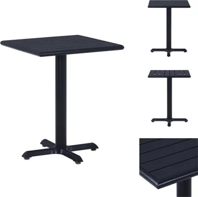 Produktbild von vidaXL Gartentisch Schwarz 60x60x75 cm -  Gartentische