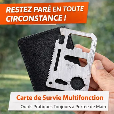 Image de Carte de Survie Multifonction 11-en-1