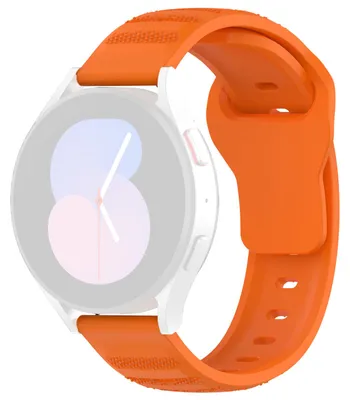 Obrázek produktu pro Techsuit – řemínek Watchband 20 mm (W050) pro Samsung Galaxy Watch 4/5/Active 2, Huawei Watch GT 3 (42 mm)/GT 3 Pro (43 mm) – oranžový