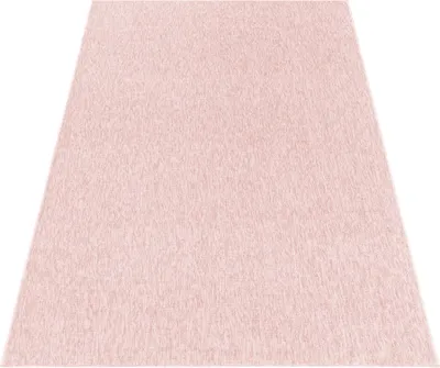 Produktbild von Kurzflor Teppich Wohnzimmer Rosa 200x290 Rechteck Unicolor - Einfarbig aus Polypropylen