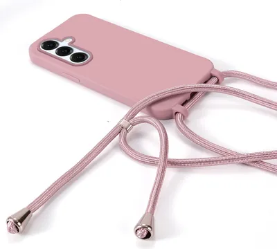 Produktbild von Handykette für Samsung Galaxy S25+ Hanyhülle mit Band Hülle mit Kodel Smartphone Halskette in Rosa