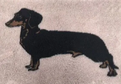 Produktbild von Vet Bed Hundedecke mit Antirutschbeschichtung Teckel Dackel 150 x 100 cm