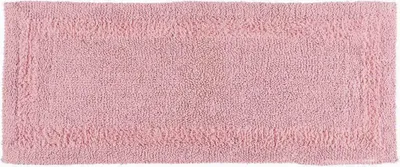 Produktbild von HOMESCAPES Badläufer rosa 40x100 cm aus 100% Baumwolle
