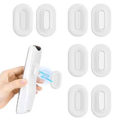 4er-Set magnetische Fernbedienungshalter, weiß, selbstklebend