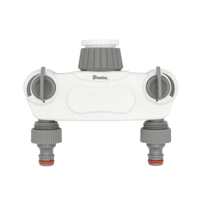 Produktbild von Preis-Zone Verteiler de 2-Wege mit Ventilen auf el Hahn 1" mit 3/4" Reduzierung 1557