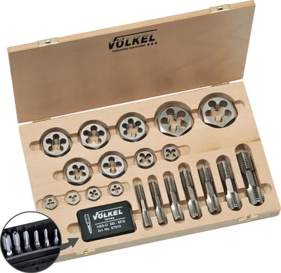 Produktbild von Völkel HexTap Set + Sechskantmuttern DIN 382, G 1/8 - 1", V48648