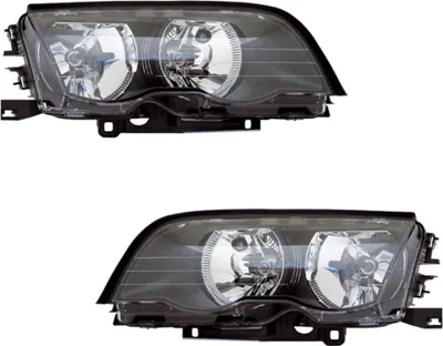 Produktbild von TYC Scheinwerfer Set für 3er BMW E46 Limo Touring 2/1998-8/2001 Schwarz H7