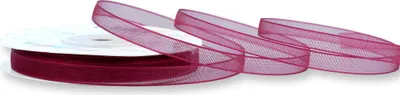 Produktbild von Organzaband 6mm x 25m Rolle Bordeaux