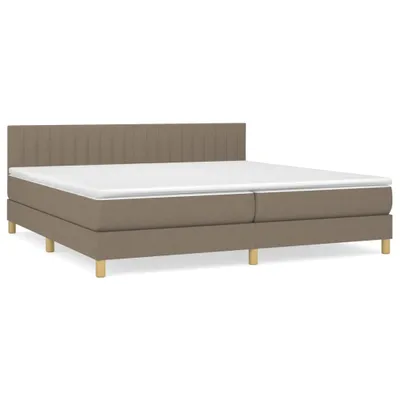 Produktbild von vidaXL Boxspringbett mit Matratze Taupe 200x200 cm Stoff