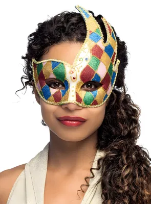 Produktbild von Venezianische Kunststoffmaske Harlekin