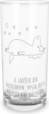 Produktbild von Mr. & Mrs. Panda Glas Einhorn Sternenhimmel 200 ml - Transparent - Geschenk, Unicorn, Tumbler, Verrückt, Wasserglas, Trinkbecher, Sterne, Einhörner, Cocktailglas