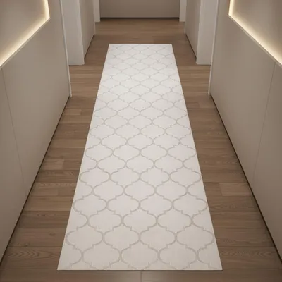 Produktbild von Marokkanischer Teppich für Flur & Wohnzimmer - beige Größe - 80 x 300 cm