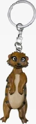 Produktbild von Schlüsselanhänger aus Holz - Erdmännchen