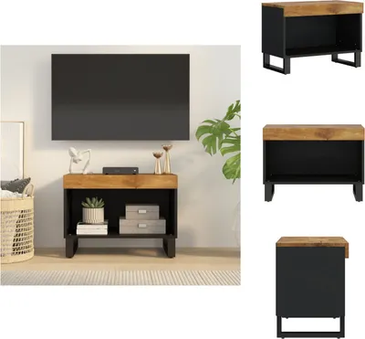 Image de vidaXL Armoire TV 60x33x43,5 cm en bois massif de manguier - Meuble TV