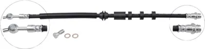 Produktbild von A.B.S. SL 1064 Bremsschlauch Vorne Links für LAND ROVER Range Rover Evoque (L538) Discovery Sport (L550) Range Rover Evoque Cabrio (L538)