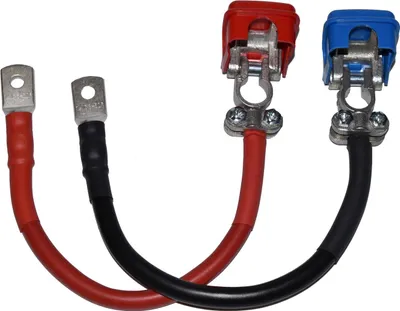 Produktbild von Batteriekabel 35 mm² rot & schwarz mit Polklemmen Schnellverschluss + Kabelschuh