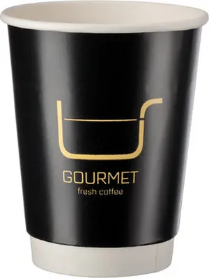 Produktbild von 250x Kaffeebecher Heißgetränkebecher doppelwandig GOURMET FRESH COFFEE 300ml 330ml