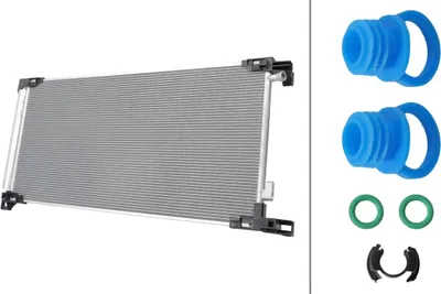 Produktbild von Kondensator Klimaanlage mit Trockner HELLA für u.a. TOYOTA COROLLA