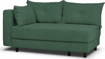 Produktbild von Schlafsofa - mit Bettkasten - Grün - 3 Sitzer Sofa - Couch mit Schlaffunktion - Stilvoll Bettsofa - Wohnzimmer Polstersofa - Links - ZOOMY
