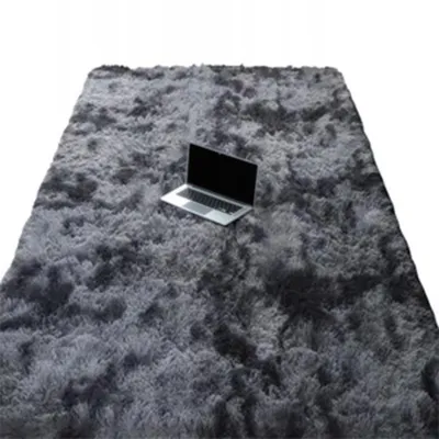 Immagine prodotto di Tappeto peluche grigio scuro morbido Shaggy a pelo lungo 160X220 cm in pelliccia