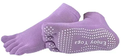 Produktbild von CHPN – Yogasocken – Sportsocken – Yoga – rutschfest – Flieder – Socken – Yogasocken – Zehensocken – 36-40 – Pilates-Socken