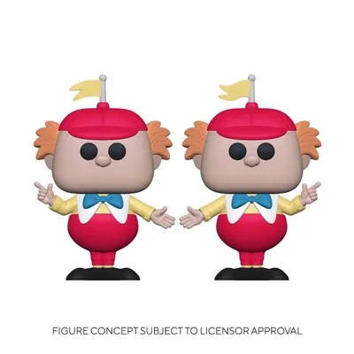 Two identical Funko Pop! figures of Tweedle Dee and Tweedle Dum from Disney's Alice in Wonderland.