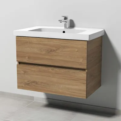 Immagine prodotto di Combinazione lavabo Sanipa Solo One Harmonia con lavabo in Vetroceramica da 80 cm e 2 cassetti