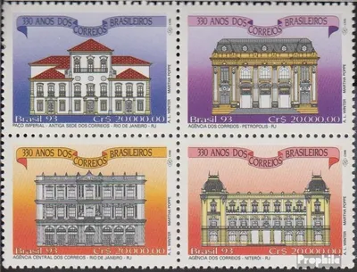 Produktbild von Briefmarken Brasilien 1993 Mi 2538-2541 Viererblock (kompl.Ausg.) postfrisch Briefmarkenausstellung