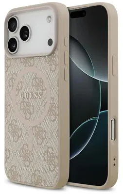 Obrázok produktu pre Puzdro Guess 4G Ring Classic Logo MagSafe na iPhone 17 Pro Max - ružové