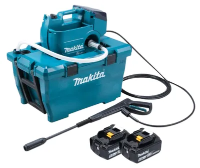 Obrázek produktu pro Makita DHW 080 T2K Akumulátorový vysokotlaký čistič 36 V ( 2x 18 V ) 80 bar 380 l/h Bezkartáčový + 2x baterie 5,0 Ah - bez nabíječky