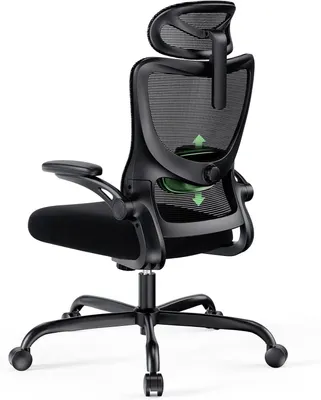 Produktbild von Ergonomischer Bürostuhl - Bürostuhl mit Lendenwirbelstütze - Gaming-Stuhl - Arbeitshocker - Computerstuhl
